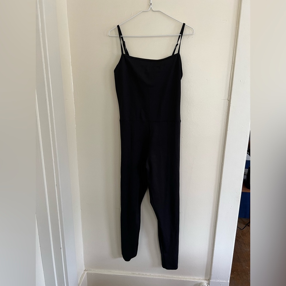 Girlfriend Collective Black Unitard Jumpsuit
